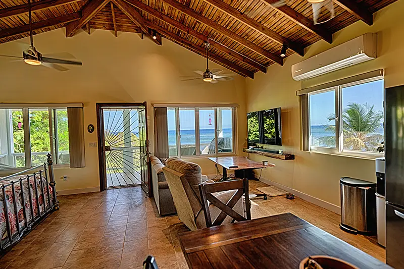 Interior of a Casita viewed from the South (the entrance).