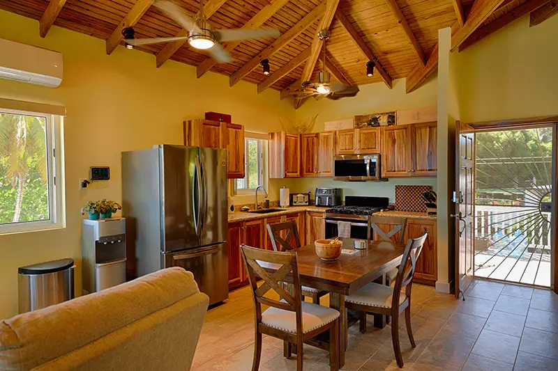 Interior of a Casita viewed from the North West (the porch).