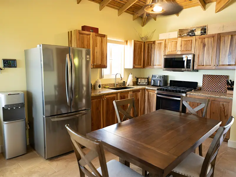 Full-Sized Kitchen With Microwave, Stove & Frig.