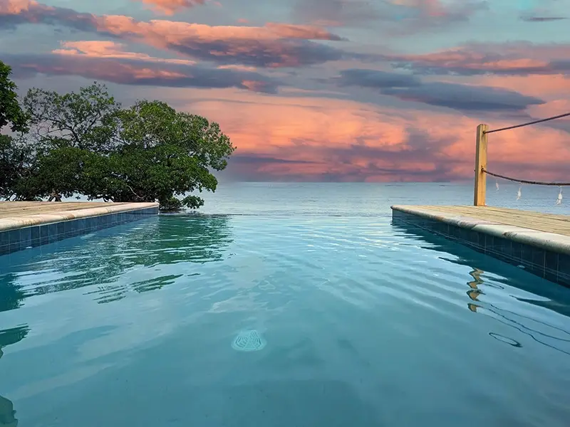 Infinity Edge Pool On The Beach