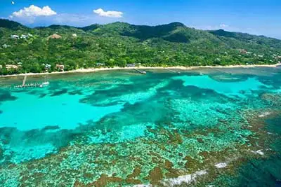 Extended beach walk in Roatan
