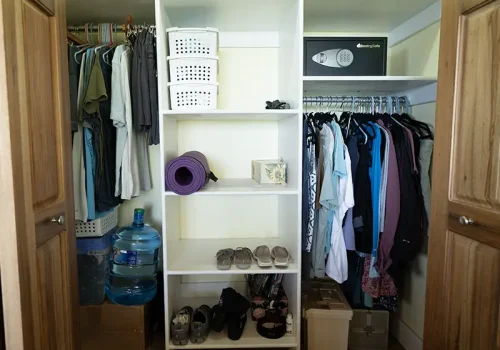 Plenty of Closet Space With an In-Room Wall Safe.
