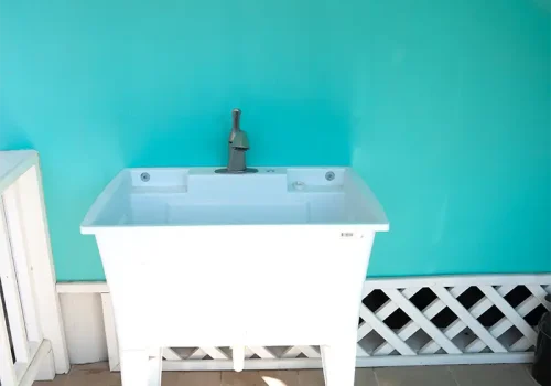 Scuba/Snorkel Equipment Wash Station.