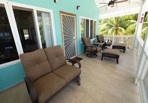 Fully Equipped, Ocean-Front Private Porch with BBQ Grill.