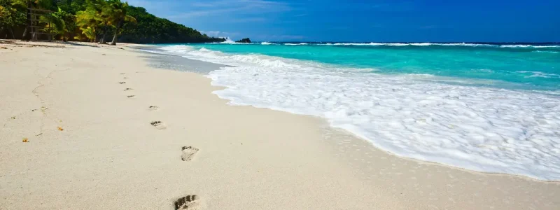 Caribbean White Sand Beach in Roatan