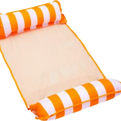 A water hammock used as a floatation device for snorkeling in Roatan